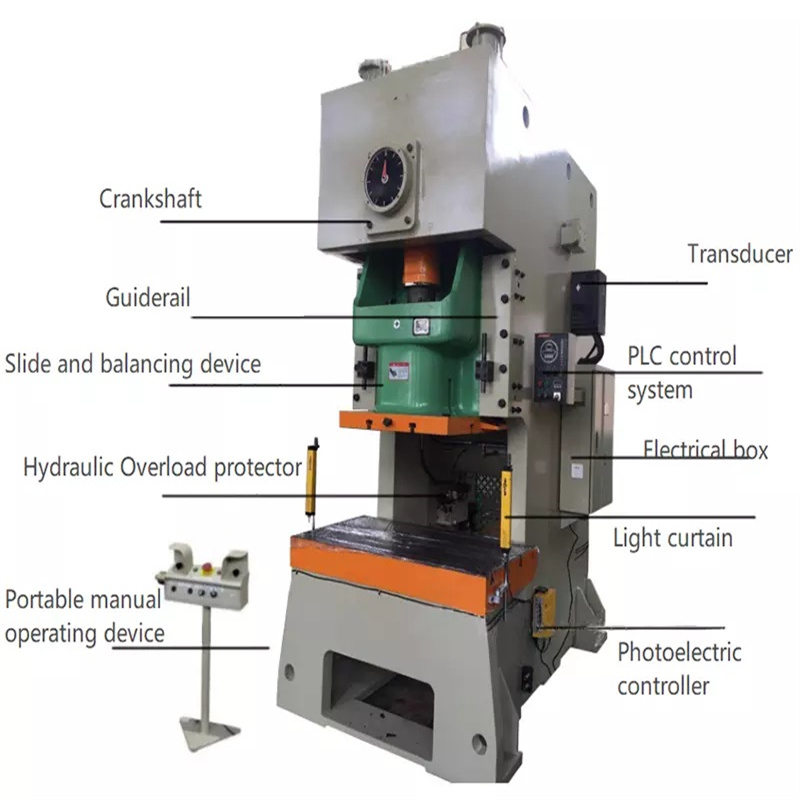 ຄວາມແມ່ນຍໍາສູງ Pneumatic Single Crank Stamping Power Press Punching Machine