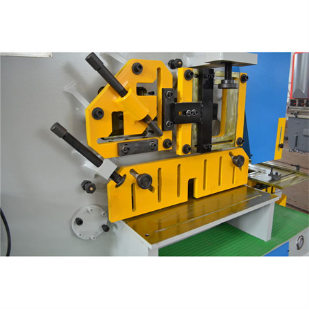 ໂຮງງານຈີນສົ່ງອອກແຜ່ນແຜ່ນໂລຫະ 60 Ton Hydraulic Iron Worker machine for Angle Cutting