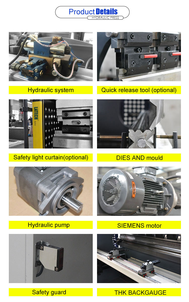 Hydraulic Press Wc67y 80/2500 China ລາຄາຖືກ Hydraulic Press Brake Machine