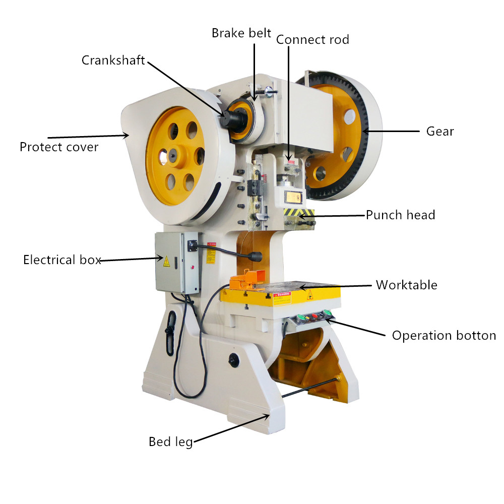 ຫົວດຽວ H Beam Deep Throat Mechanical Cnc Angle Shear Iron Punching Machine